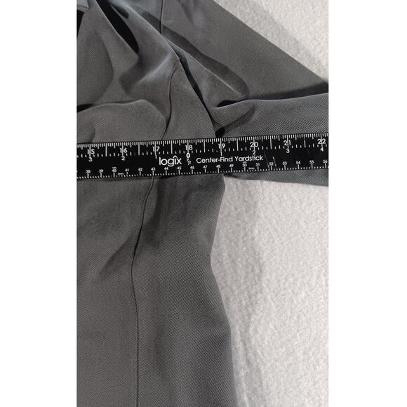 Banana Republic 100% Silk Coat Women’s Size 8 Gray Long Sleeve Zip Front Jacket - Picture 5 of 7